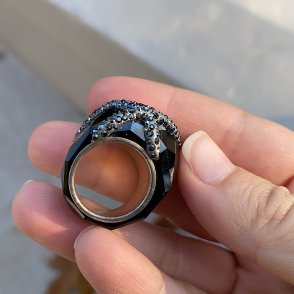 Rare Nirvana Swarovski ring with Crystals - Picture 7 of 8